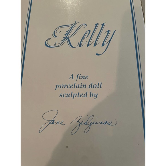 New in Box Hamilton Heritage Porcelain Doll- Kelly - Picture 4 of 4